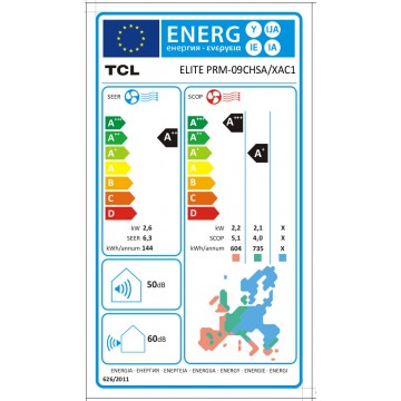 TCL PRM-09CHSA/CI Elite Premium Κλιματιστικό Inverter 9000 BTU A++/A+ TCL PRM-09CHSA/CI Elite Premium Κλιματιστικό Inverter 9000 BTU A++/A+